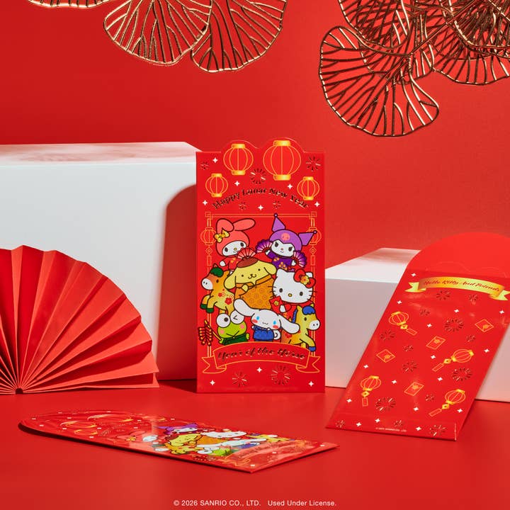 Hello Kitty® and Friends Lunar New Year Envelope 10-Pack for wholesale by Studio Oh!