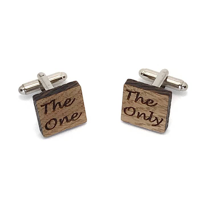 The One The Only Wedding Cufflinks for wholesale by Sac de Noeud