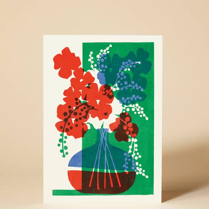 Flora 2 Greeting Card for wholesale by Pressed and Folded