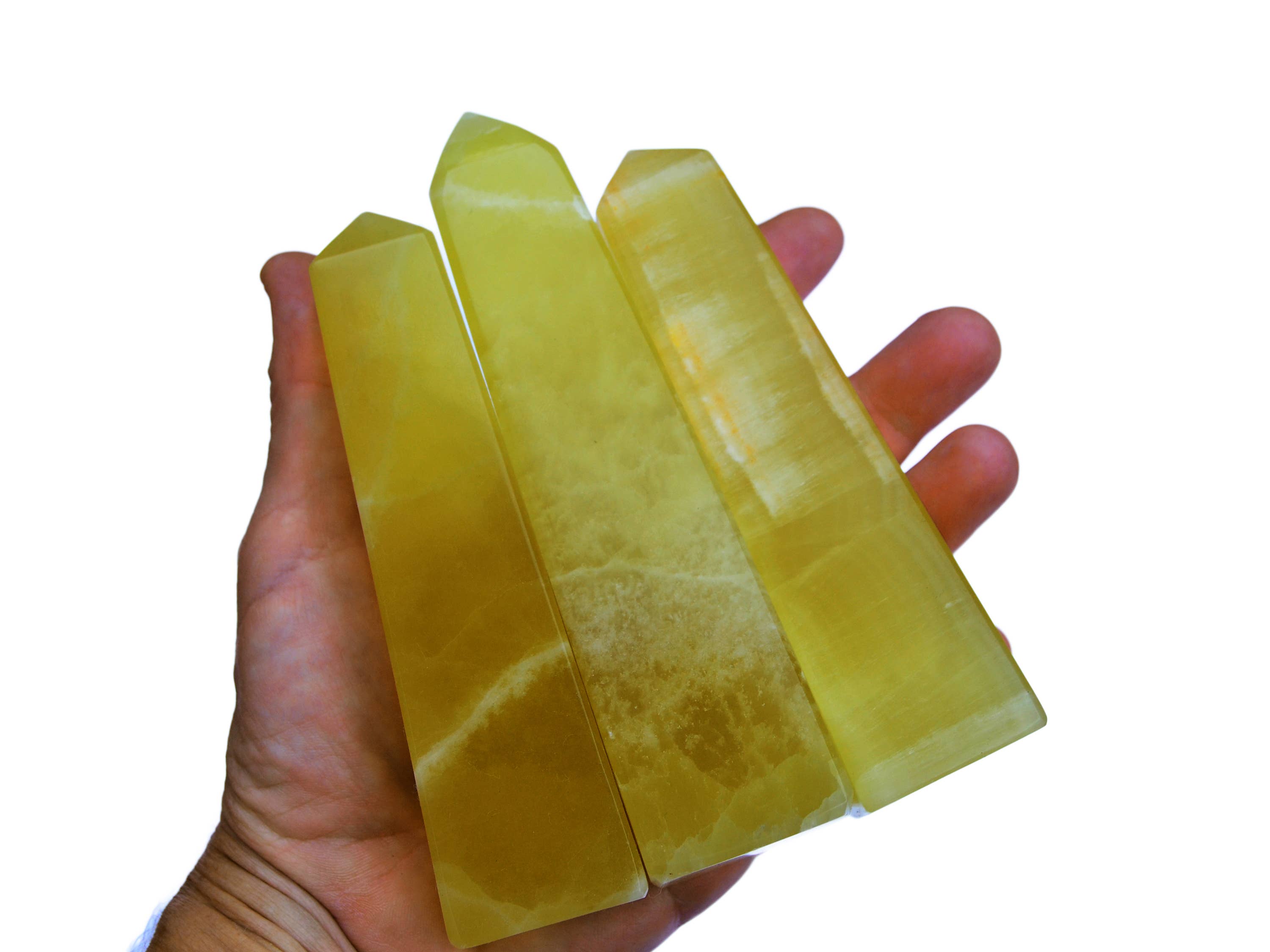 Kaia & Crystals – Großhandel Spiritueller Stein/Kristall – Zitronenkalzit Tower (150 g — 700 g)4