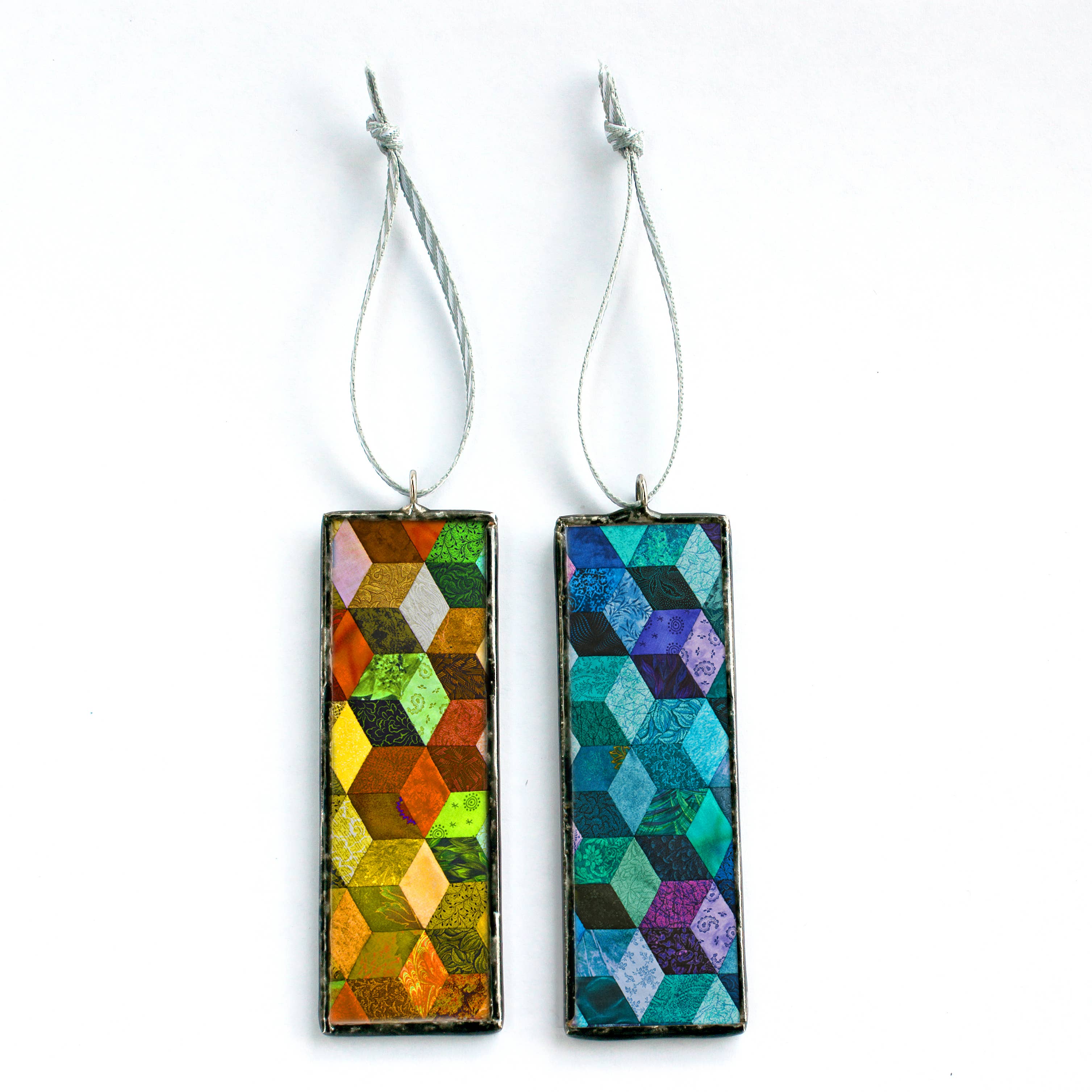 Homestyle Charlie - Wholesale Ornament Set - 12 Quilt Christmas Ornaments: set of Twelve designs7