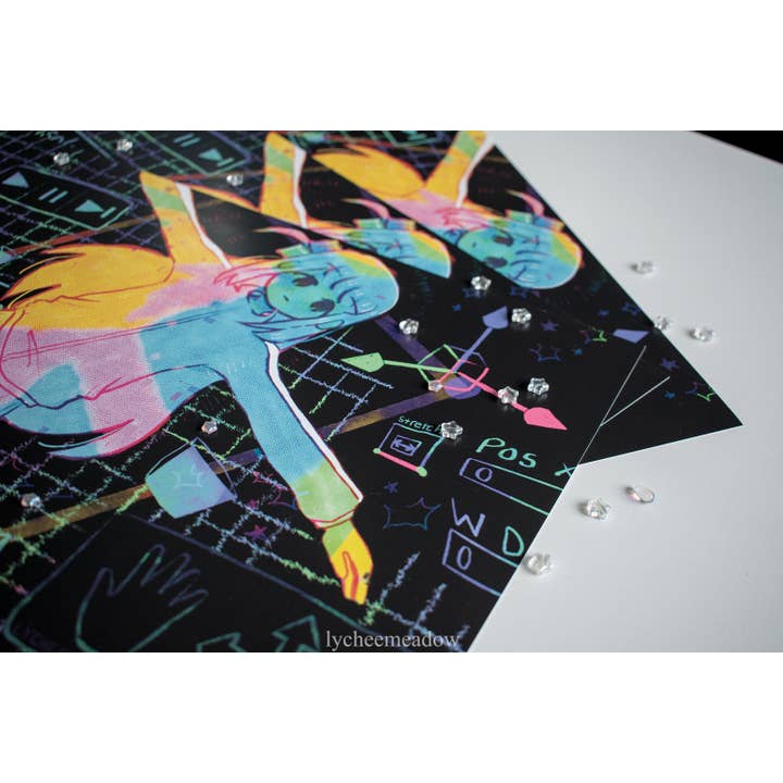 Bocchi Glitchy Print for wholesale by Lycheemeadow