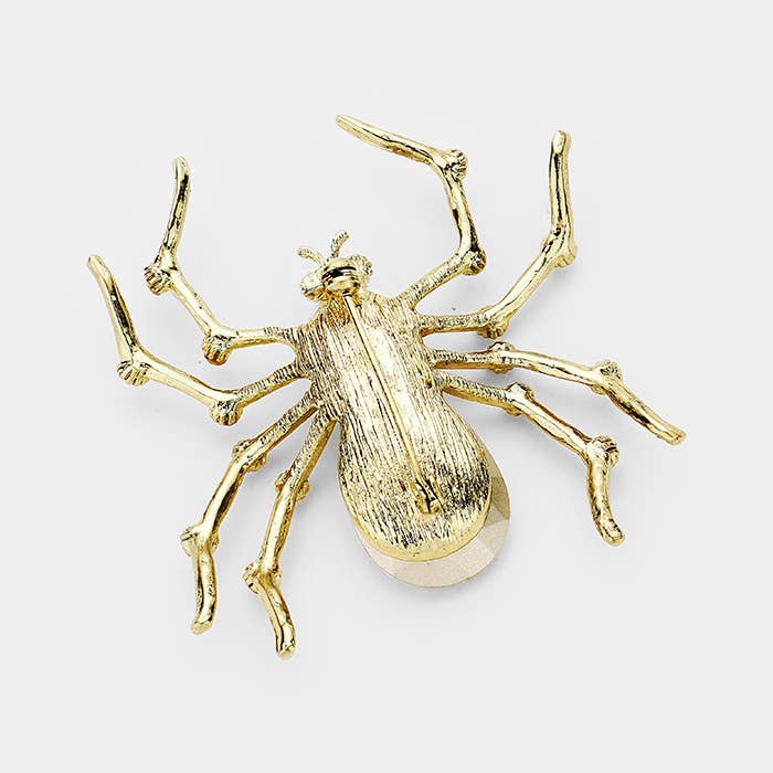 Sensibling Corp. - Wholesale Brooch - Crystal Spider Pin Brooch
11