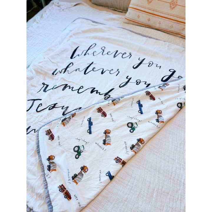Wherever You Go Deluxe Bamboo Cotton Muslin Quilt for wholesale by Fawnly