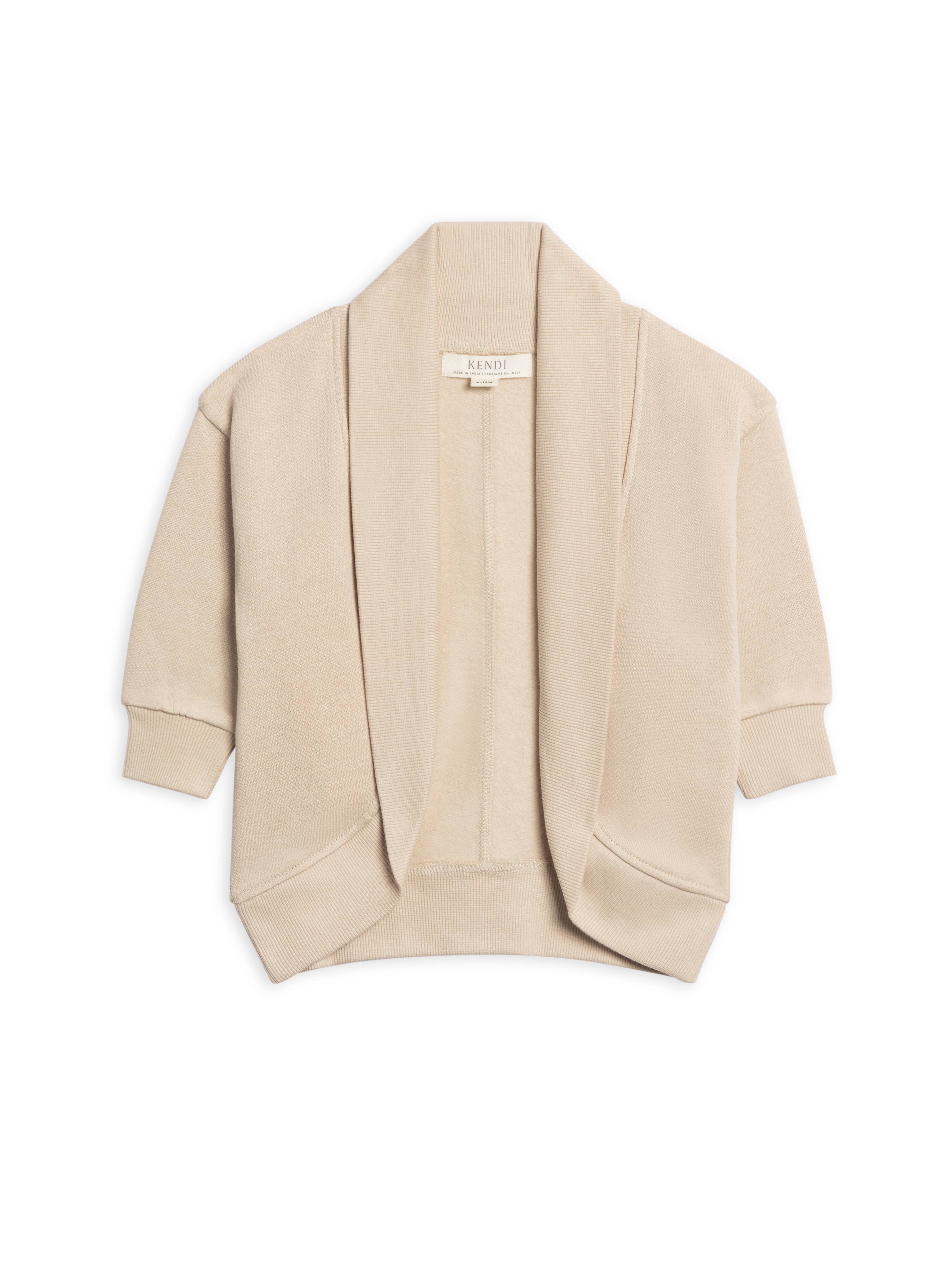 Colored Organics - Wholesale Cardigan - Kids - Finola Fleece Cocoon Cardigan0