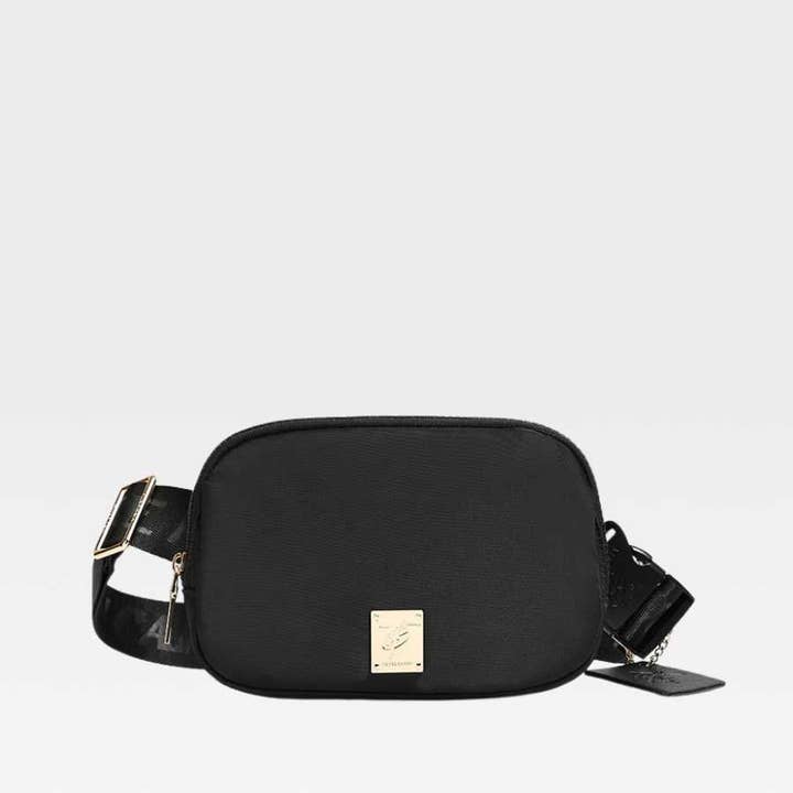 Tote&Carry - Wholesale Crossbody Bag - Women's - Nylon Crossbody Messenger Bag in Black