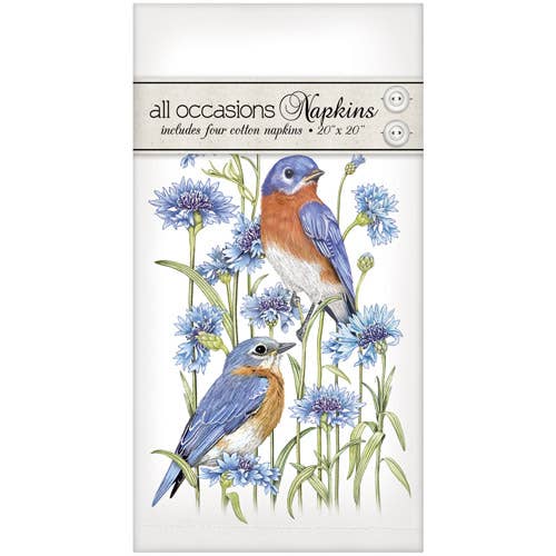 Meadow Bluebird Casual Napkins for wholesale by Mary Lake-Thompson Ltd.