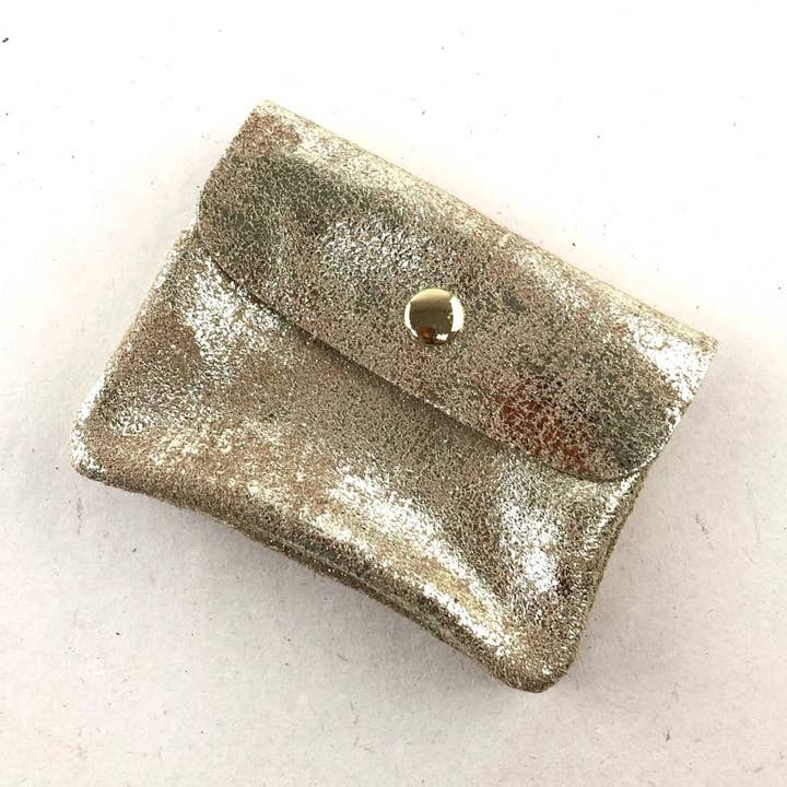 COINCASE BABY PATTY SUEDE LAME for wholesale by MILANO AMOUR