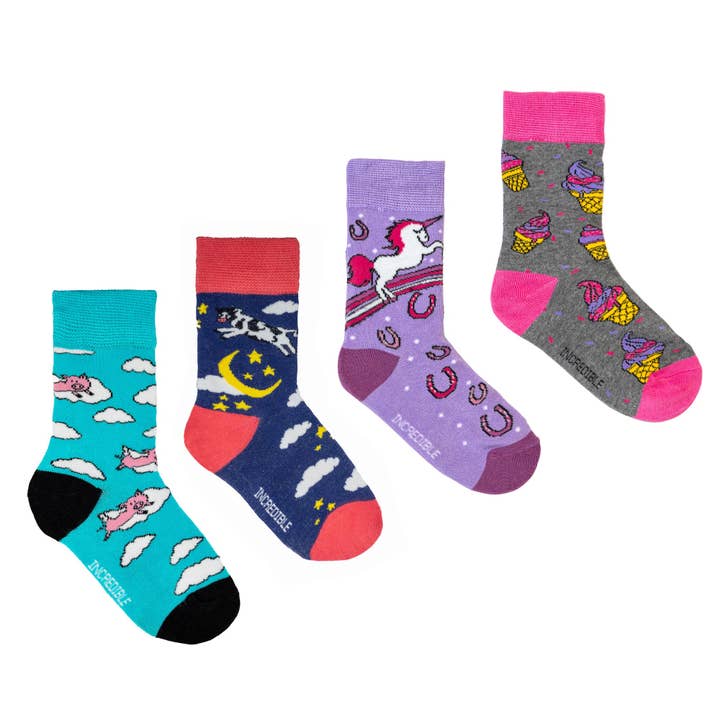 Caixa de Presentes Incrível para Pequenas Miúdas por atacado de Incredible Socks