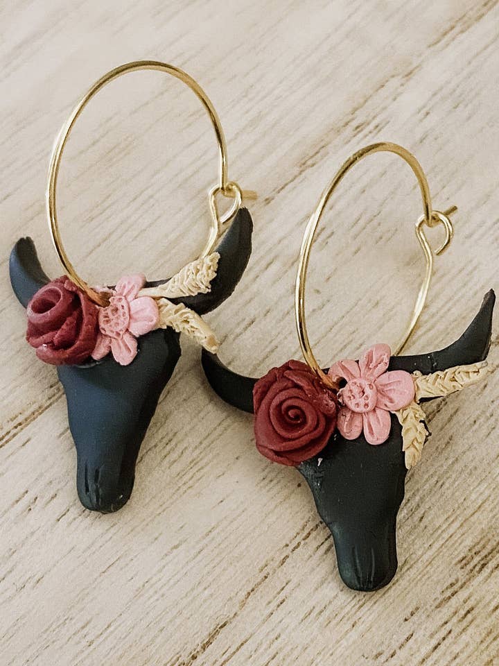 Créoles Floral Bull pour la vente par DesertReignCo