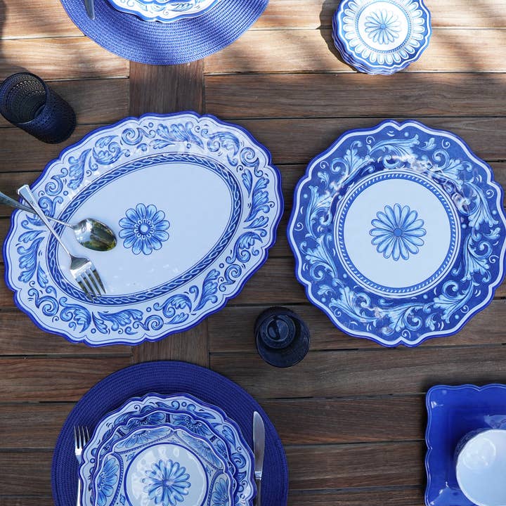 Certified International - Wholesale Platter - Veranda 100% Melamine Oval Platter 18in x 13.5in (750 Grams)5