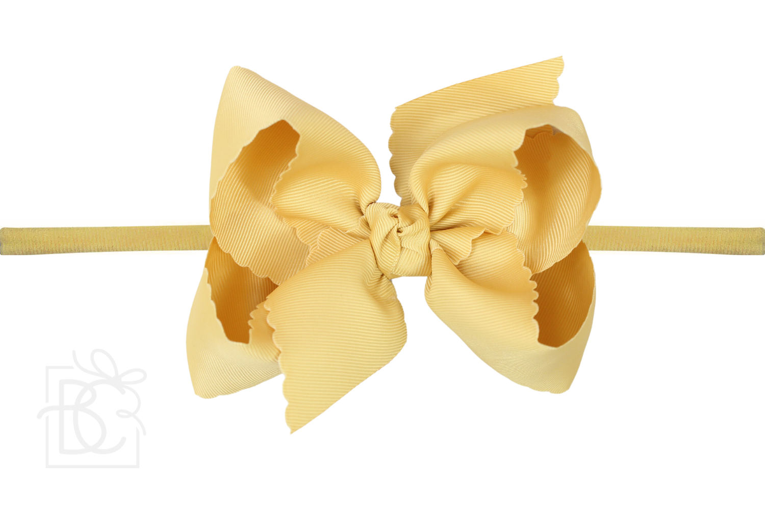 Beyond Creations, LLC - Venta al por mayor Cinta para el pelo - Niños - DIADEMA TIPO PANTIMEDIAS DE NAILON DE 1/4 PULGADAS CON LAZO EN EL BORDE FESTONEADO31