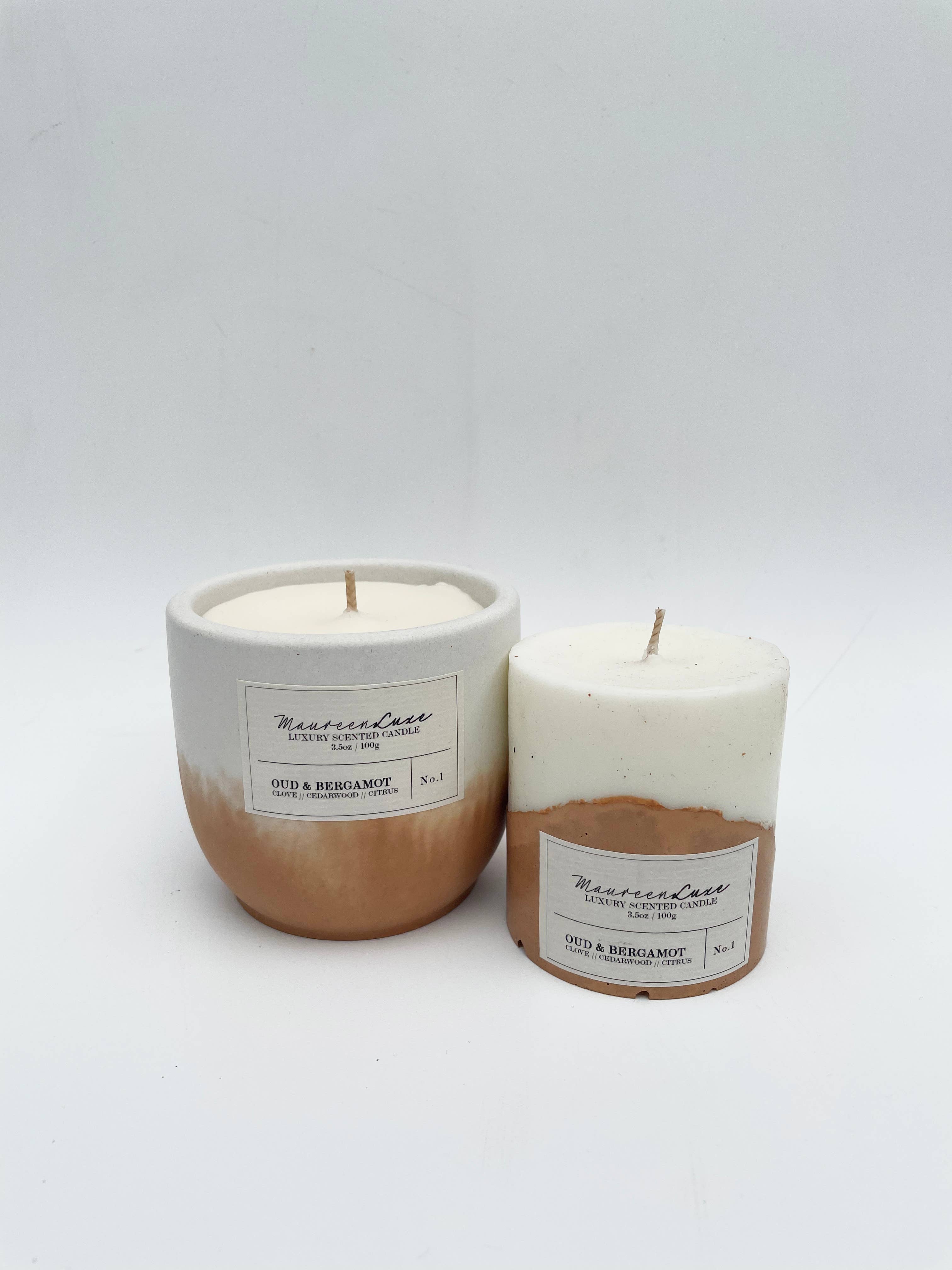 Maureen Luxe Studio – wholesale Pillar candle – Oud Pillar Candles4