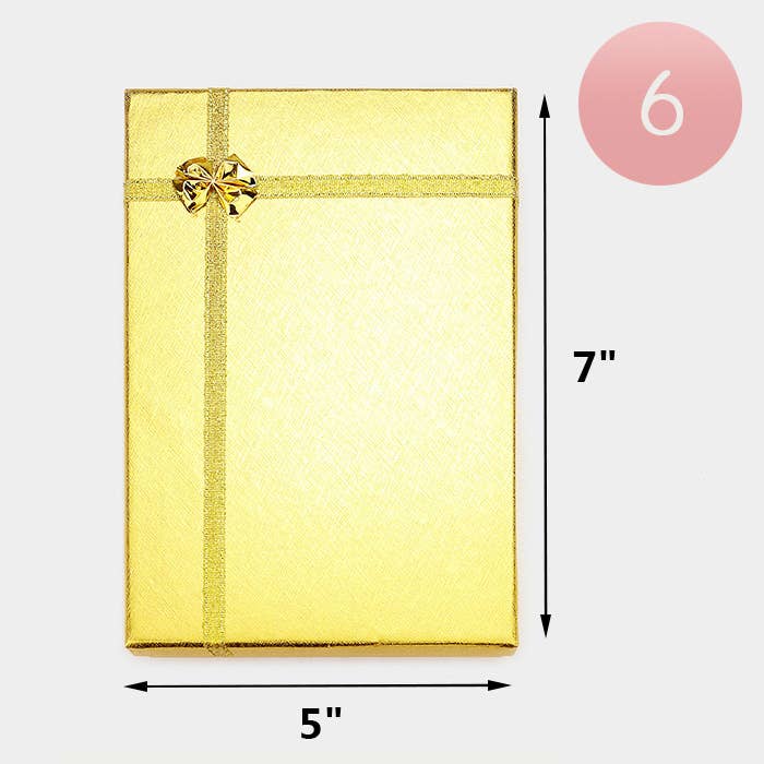 Sensibling Corp. - Wholesale Gift Box - 6PCS - Simple Bow Deco Rectangle Gift Boxes1
