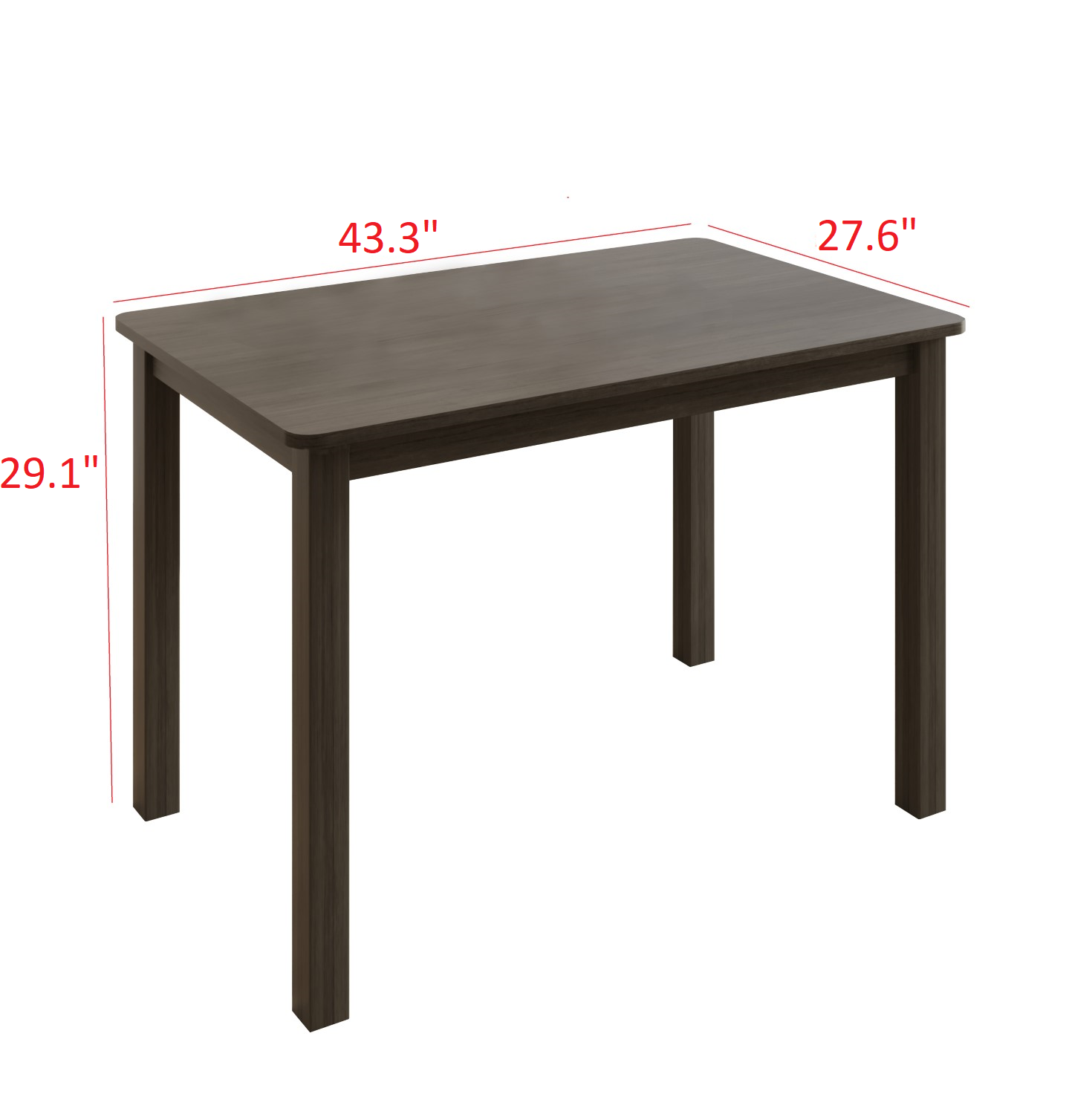 Home Design - Wholesale Chair - 5-Piece Milford Starter Modern Indoor Dining Set, Taupe, Rounded-edge table, Ladder-back chairs, Padded seats, Small-space friendly, Elegant design4