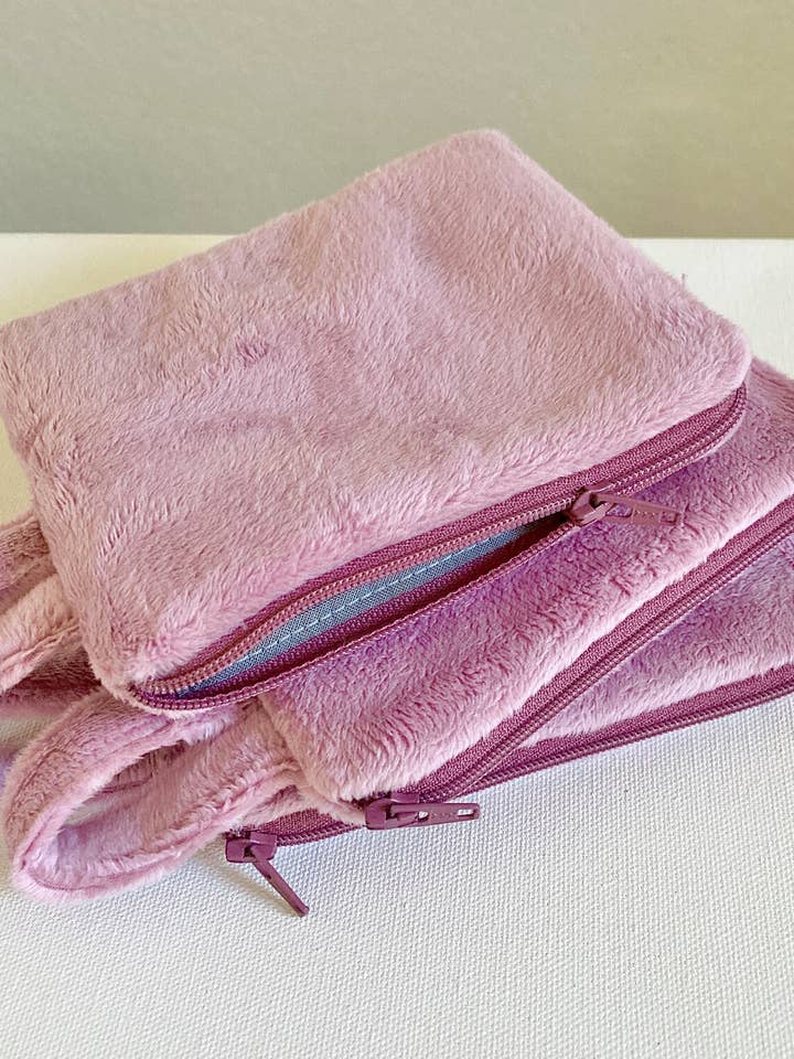 Boho Pink SMALL ZIPPER BAG Coin Purse ESSENTIAL OIL STORAGE for wholesale by edeenut