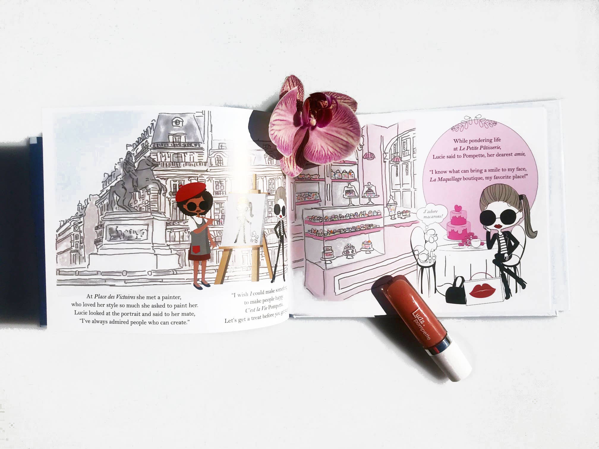 Lucie + Pompette - Wholesale Lip Gloss - The Heiress from Paris & her Lip Gloss Dream -Hardcover Book9