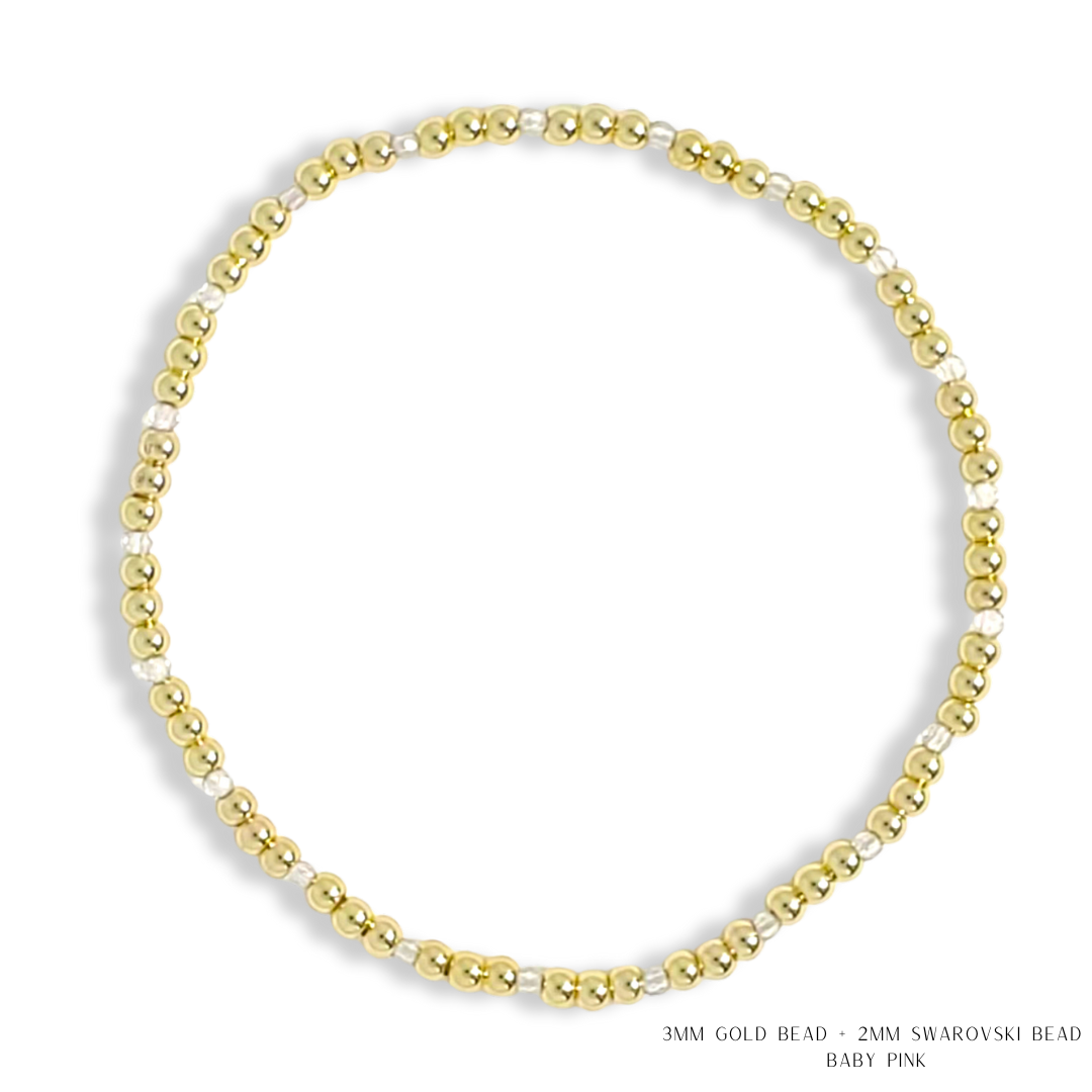 Savvy Bling - Vendita all'ingrosso Bracciale con perline - Bracciale con Perline in Oro e Cristalli Swarovski - Più Colori72