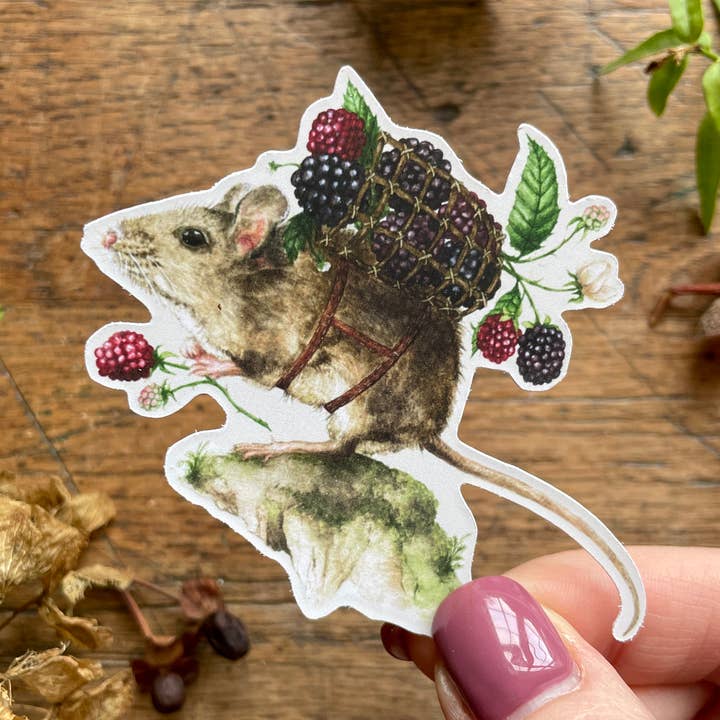 The Harvester Matt Vinyl Sticker | Whimsical Animal Nature and other Purchase Wholesale recycled containers. Free Returns & Net 60 Terms on Faire trending on Faire.