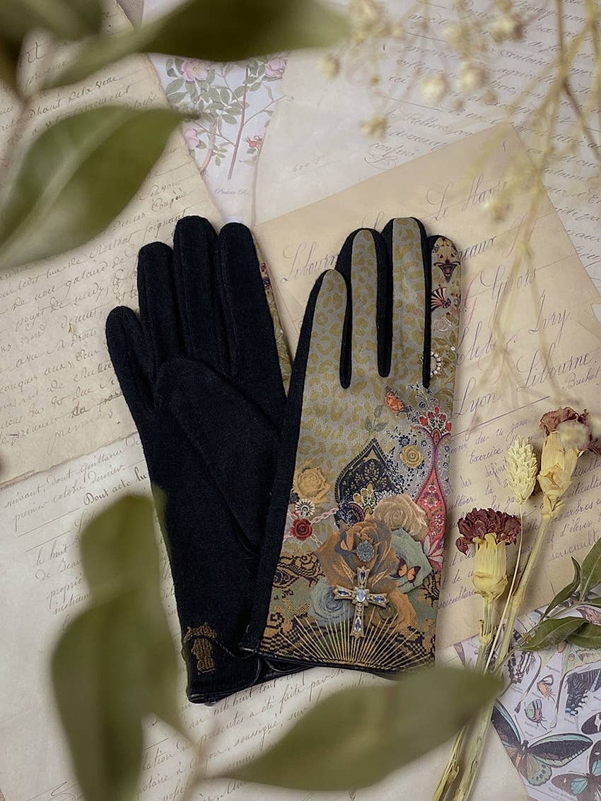 BROKANTE - Wholesale Gloves - Women's - MARIA UNAKITE wool gloves0