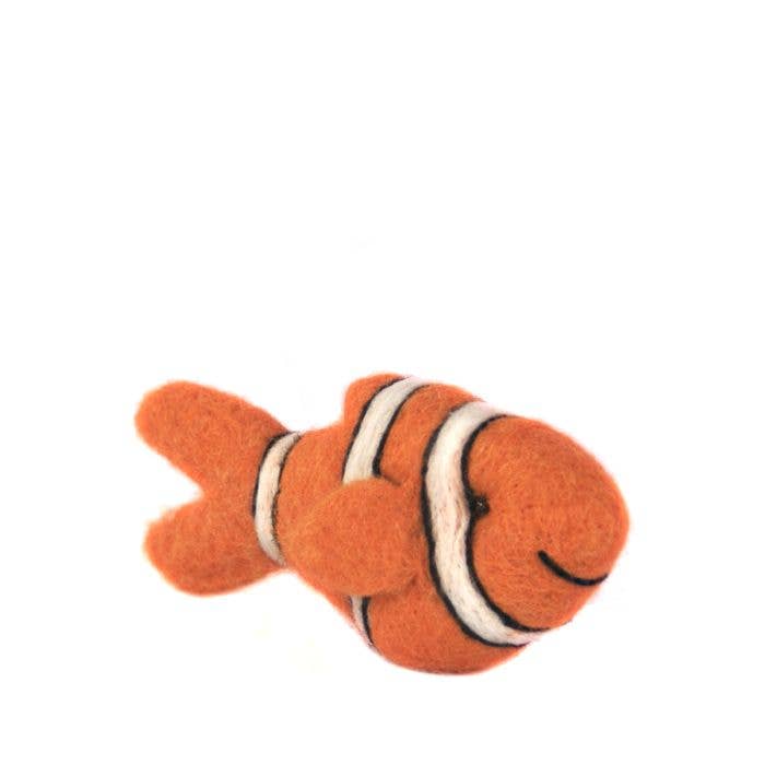 Nemo Clown Fish- Artisan Hand-Felted Alpaca Sculpture for wholesale by Lanart Alpaca