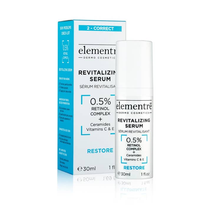 0,5% RETINOL REVITALISERENDE SERUM for engroshandel hos elementrē dermo cosmetics