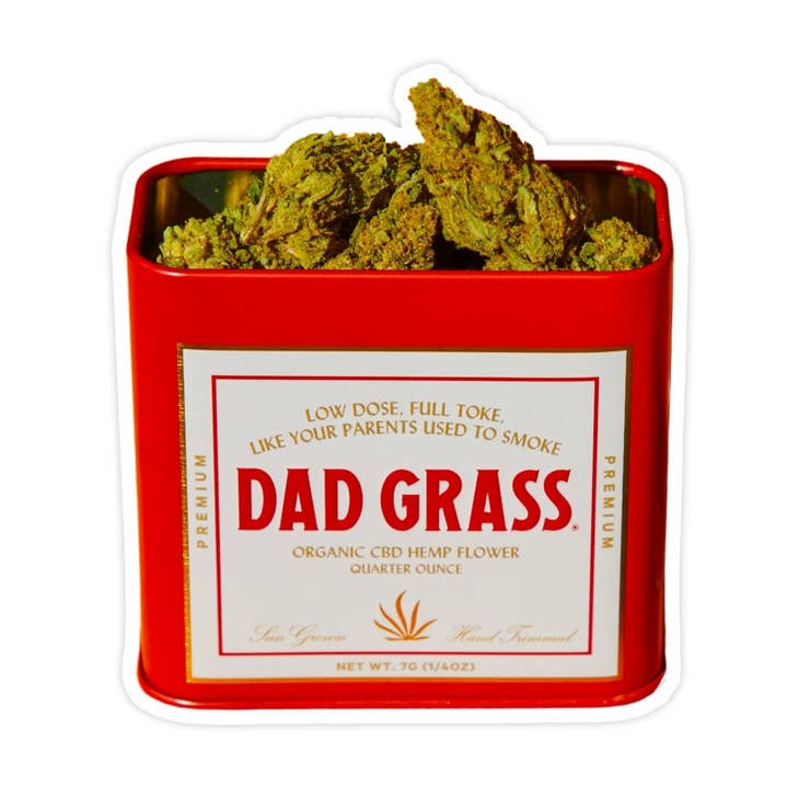 Dad Grass, Like Your Parents Used To Smoke! Funny Stoner Sticker, 420 Pothead Weatherproof Sticker and other Purchase Wholesale cenicero. Free Returns & Net 60 Terms on Faire trending on Faire.