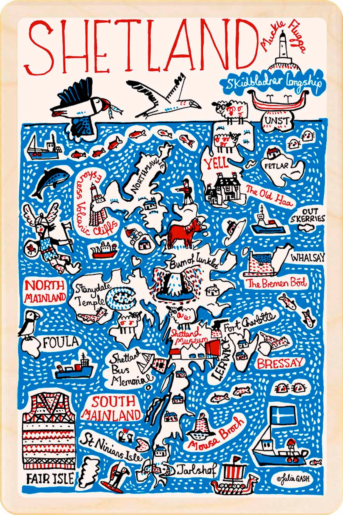 THE WOODEN POSTCARD COMPANY – wholesale Postcard – Shetland, Scotland - Eco-friendly cards & magnets0