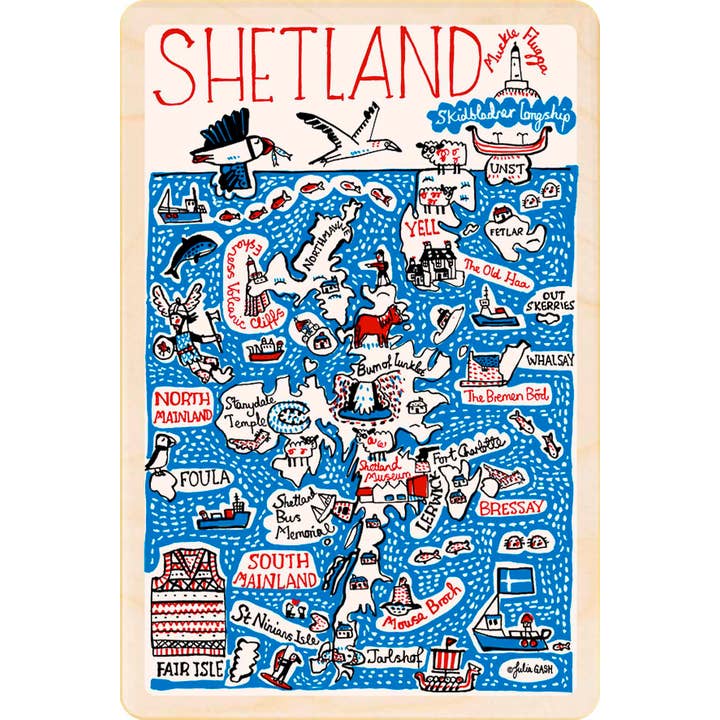 THE WOODEN POSTCARD COMPANY - Wholesale Postcard - Shetland, Scotland - Eco-friendly cards & magnets