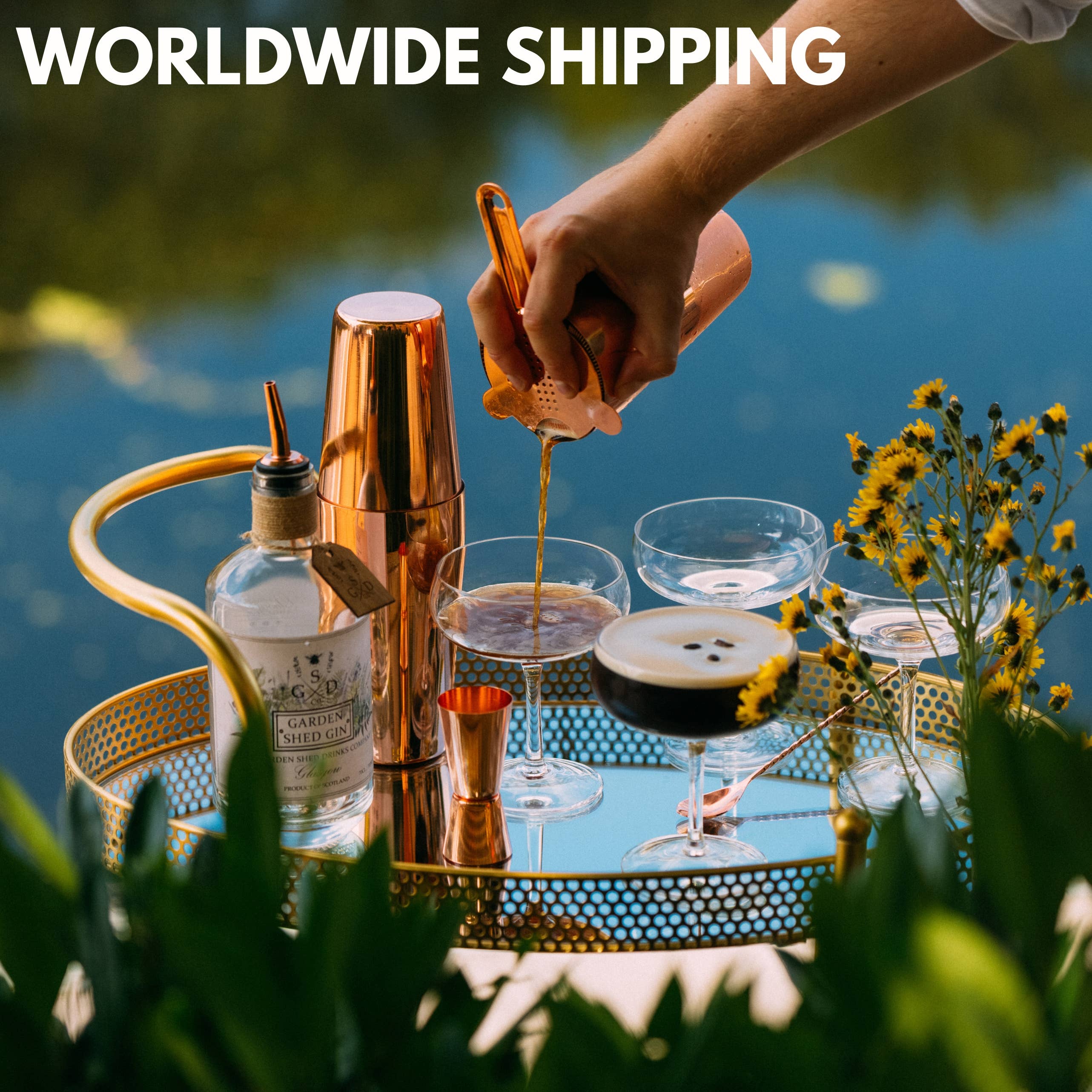 Vemacity - Wholesale Cocktail Shaker - Elegant Cocktail Shaker Set with Handmade Cocktail Glasses5