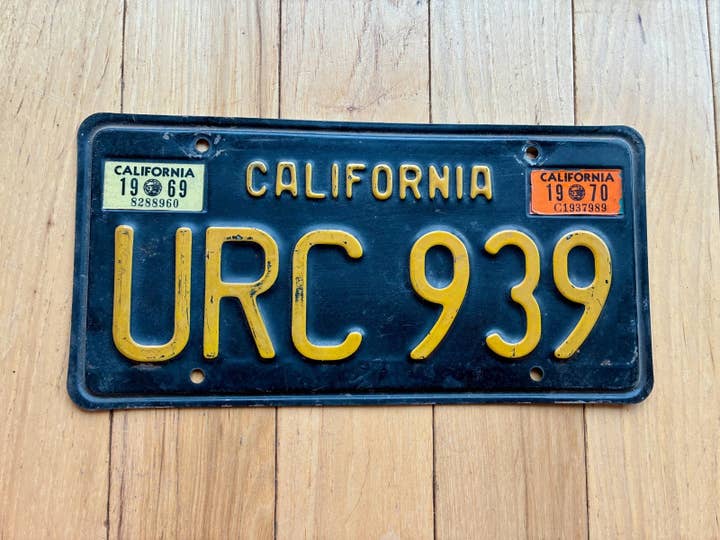 1963 Placa de Licença da Califórnia - Aba de 1969 1970 por atacado de RusticPlates