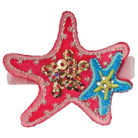 REMOVED BRAND - Wholesale Hair Clip - Kids - Seraphina Sea Star Novelty Hair Clip0