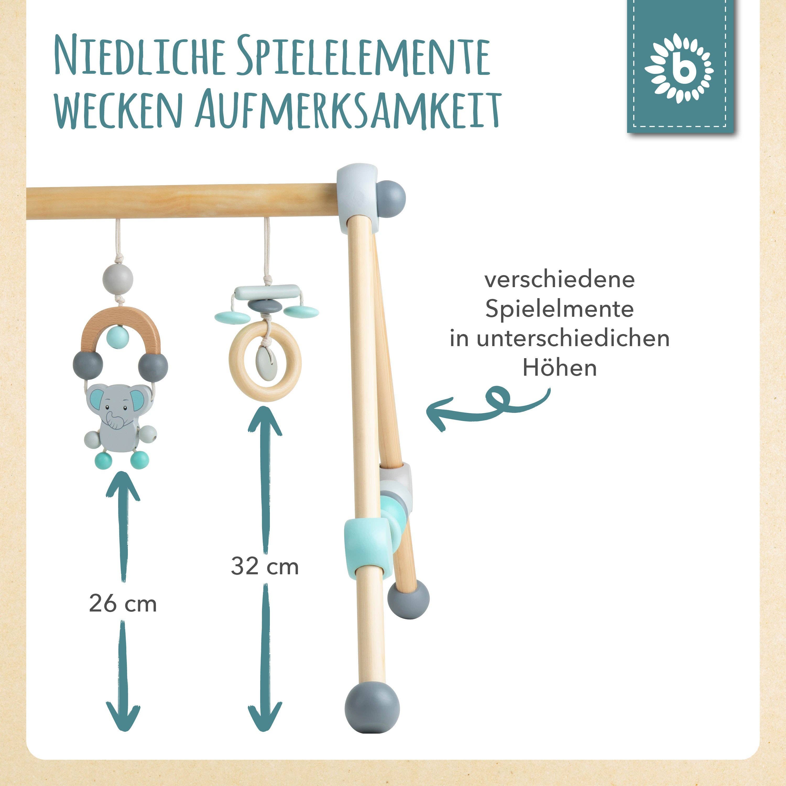 Bieco Spielwaren – Großhandel Holzspielzeug – Kinder – Spielbogen Elefant3