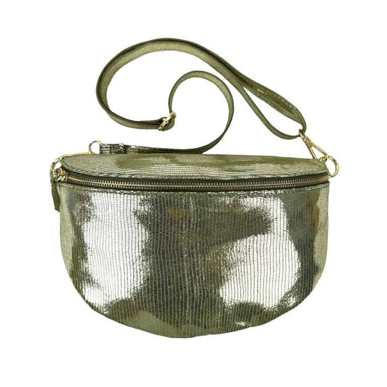 Chenson & Gorett - Wholesale Belt Bag - Women's - Italian Leather Waist Bag with Brilliant Effect and Large Capacity4