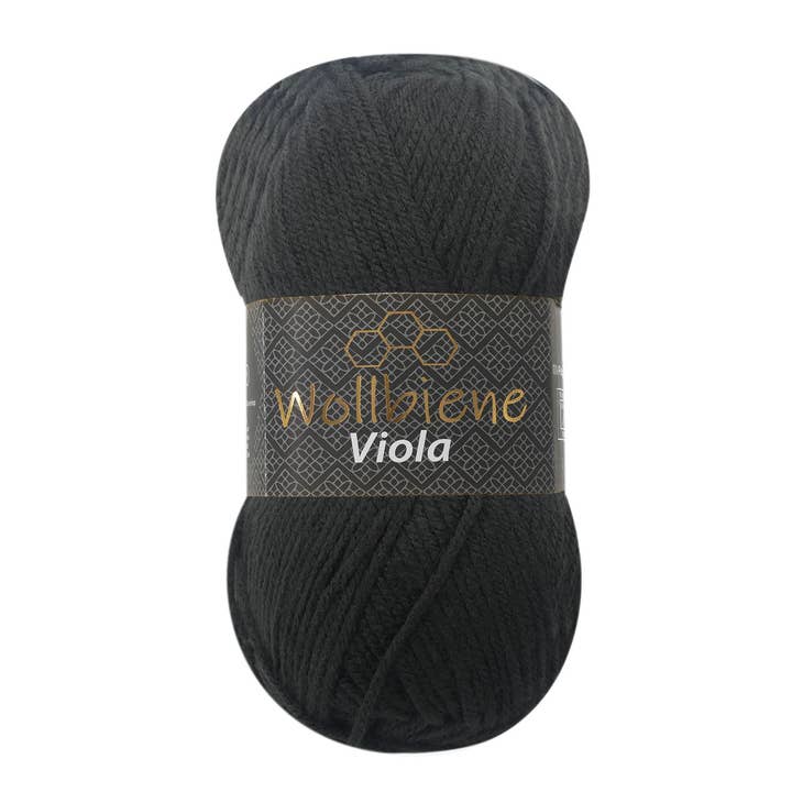 Wollbiene - Wholesale Yarn - Wool Bee Viola Knitting Yarn 100g Crochet Knitting Solid