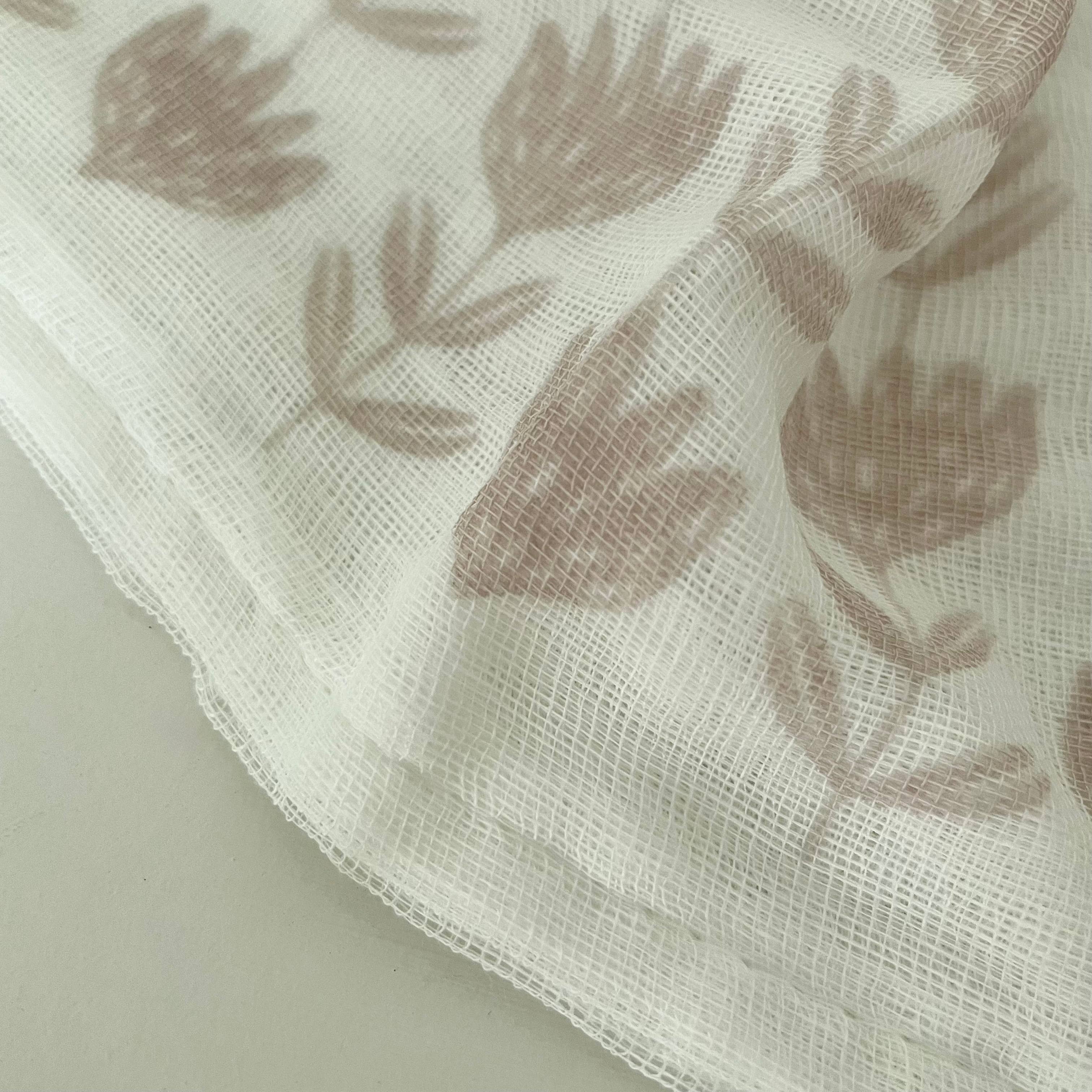 fort & field – wholesale Dishcloth – kaya Japanese 100% cotton dishcloth large 17" sq. pink bloom2