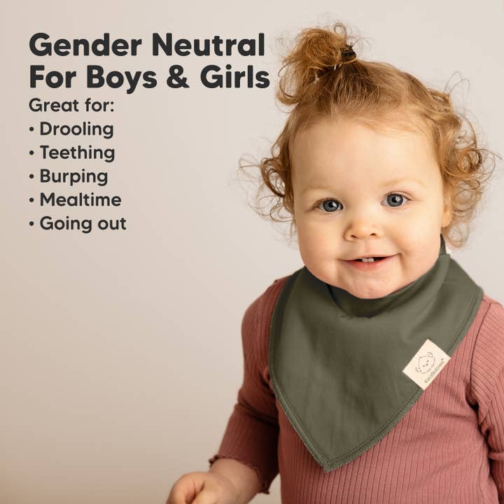 Thunder 8-pack Baby Bandana Bibs for Boys and Girls for wholesale on Faire