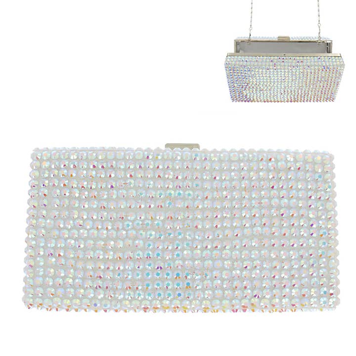 SP Sophia Collection - Vente Pochette – femme - Pochette Evening Box en cristal et strass4