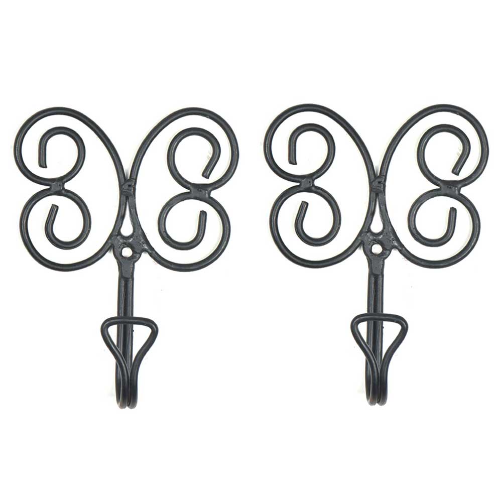 Black 12 Piece Butterfly Bedroom Hooks Coat Key Holder for wholesale on Faire0