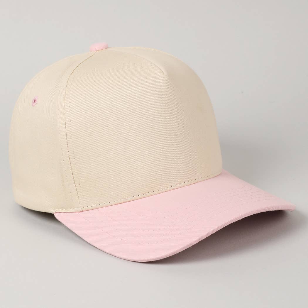 Fashion City – Engroshandel Baseballkasket - Til børn – Børns ensfarvede tofarvede baseballkasket i lærredsbomuld19