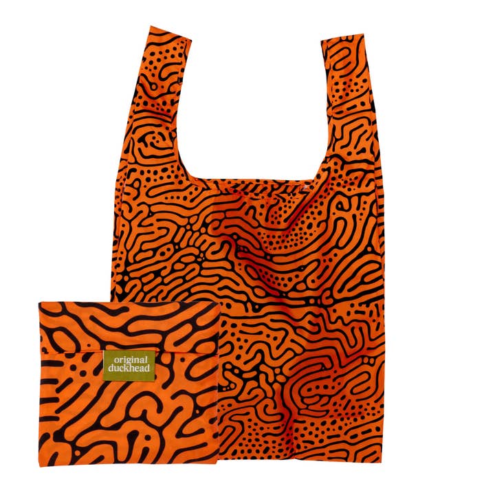 New Print! Ferrofluid Pattern Eco-Friendly Reusable Bag for wholesale by Original Duckhead UK