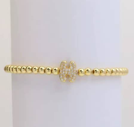 Malibu Sugar – Conjunto de joias por atacado – Pulseiras com Contas Douradas com Iniciais Perfeitas para o Natal!!6