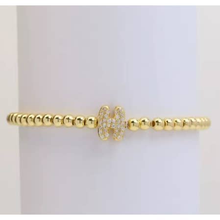 Malibu Sugar – Conjunto de joias por atacado – Pulseiras com Contas Douradas com Iniciais Perfeitas para o Natal!!6