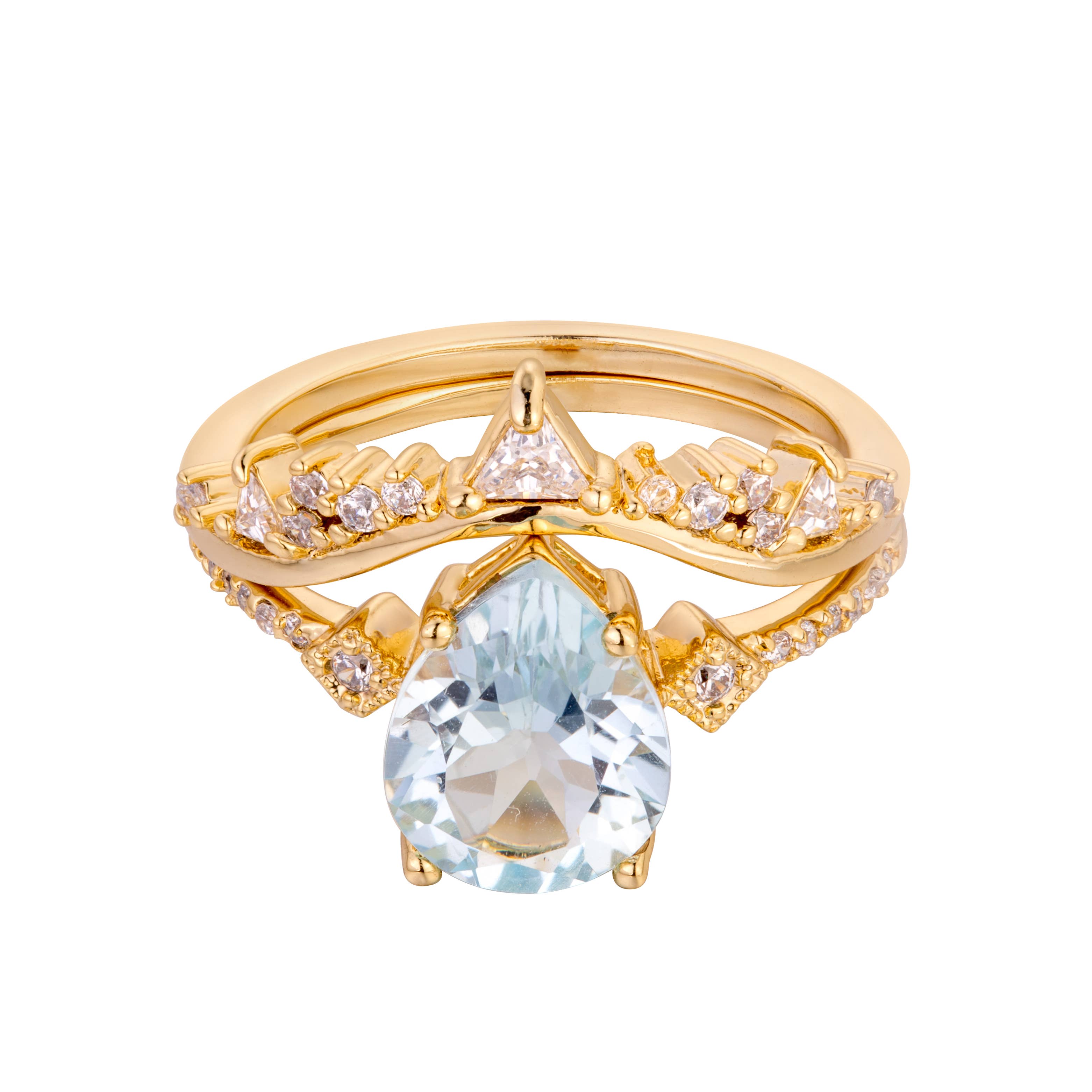 Heilo Jewelry - Wholesale Multi-Stone Ring - Blue Topaz Fantasy Ring