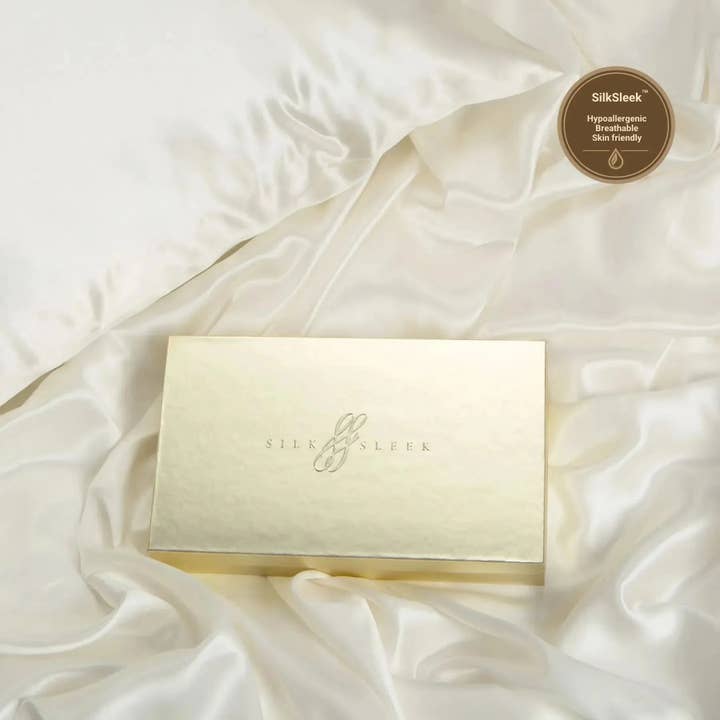 SilkSleek® - Wholesale Bedding Pillowcase/Sham - Ivory Silk Pillowcase7