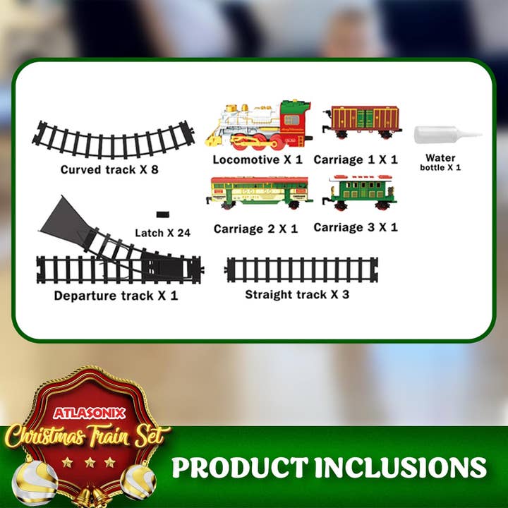 Atlasonix - Wholesale Toy Set - Kids - Christmas Train Set, Around The Tree Train Set3