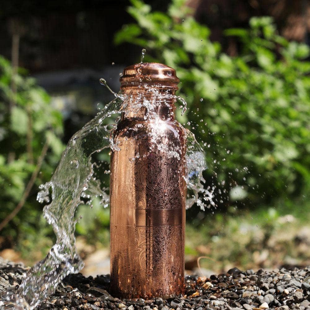 Shared Earth - Wholesale Water bottle - Copper water bottle, engraved, 600ml4