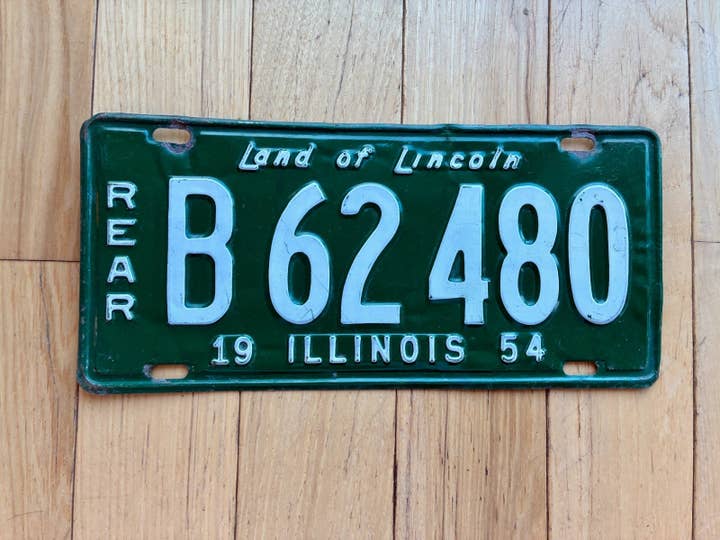 1954 Illinois License Plate for wholesale by RusticPlates