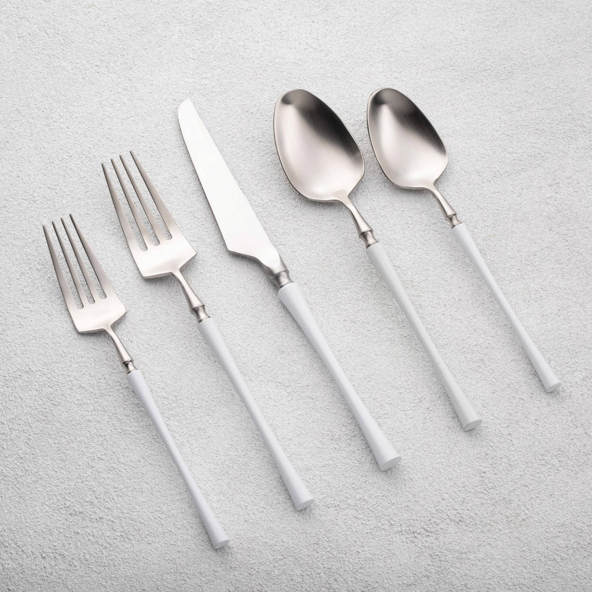Kadra Kitchenware - Wholesale Flatware Set - Vikko Dine Irene BRUSHED  18/10 Flatware 20 Pc Set15