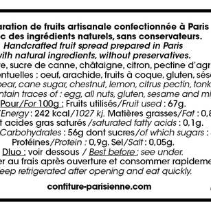 Confiture Parisienne - Wholesale Jam - Chestnut-Peer-Tonka-jam